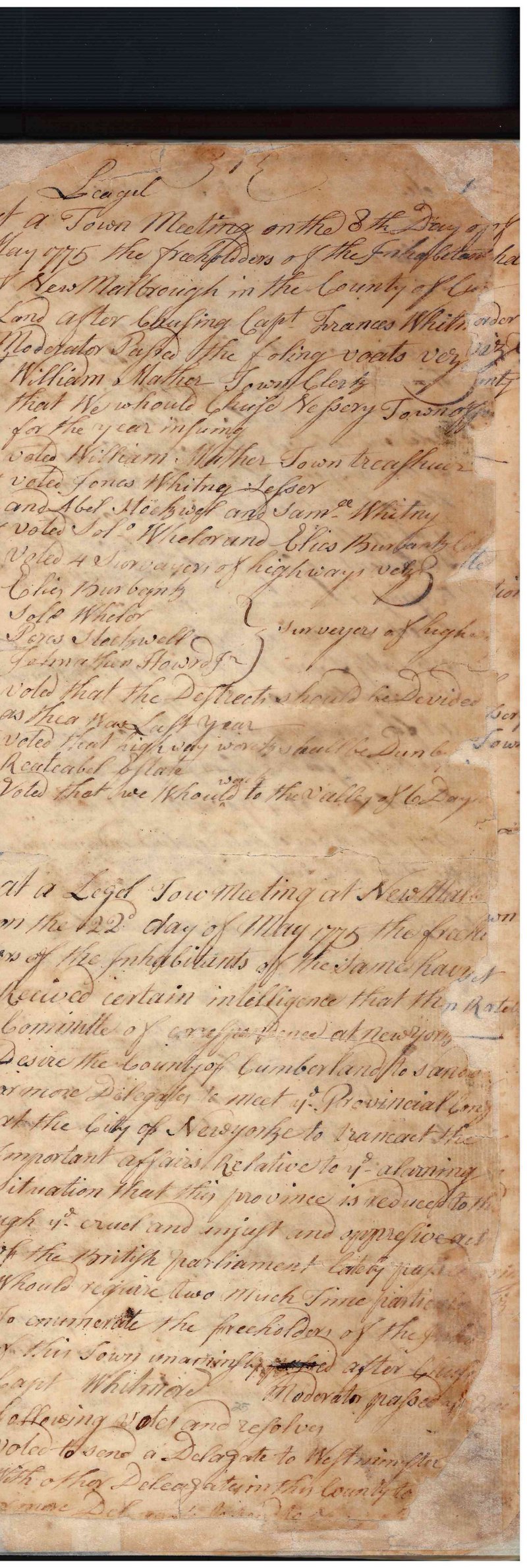 Marlboro, Vt., Town Records, Book 1, p. 3